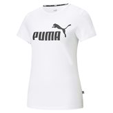 Puma ESS W LOGO TEE WHITE/BLACK